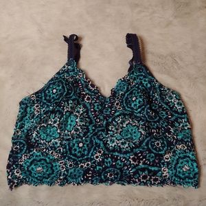 Torrid Blue Floral Bralette